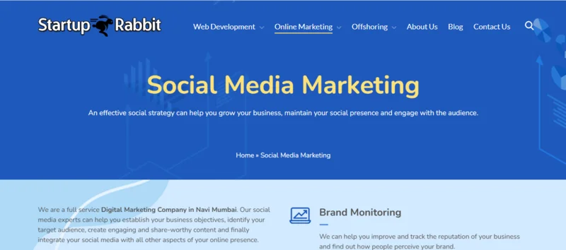 Top 10 Best Social Media Marketing Agencies in Mumbai - 4. Startuprabbit