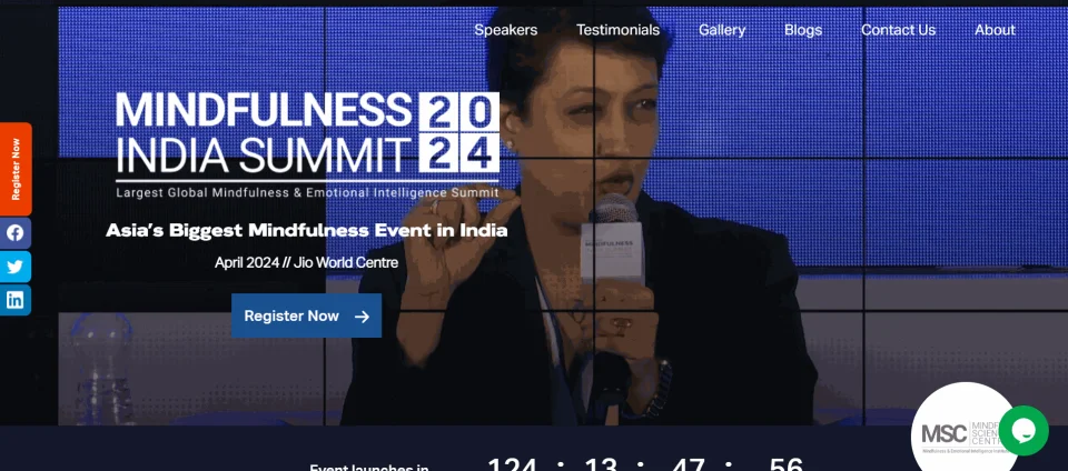 Mindfulness India Summit – Website Design & Development