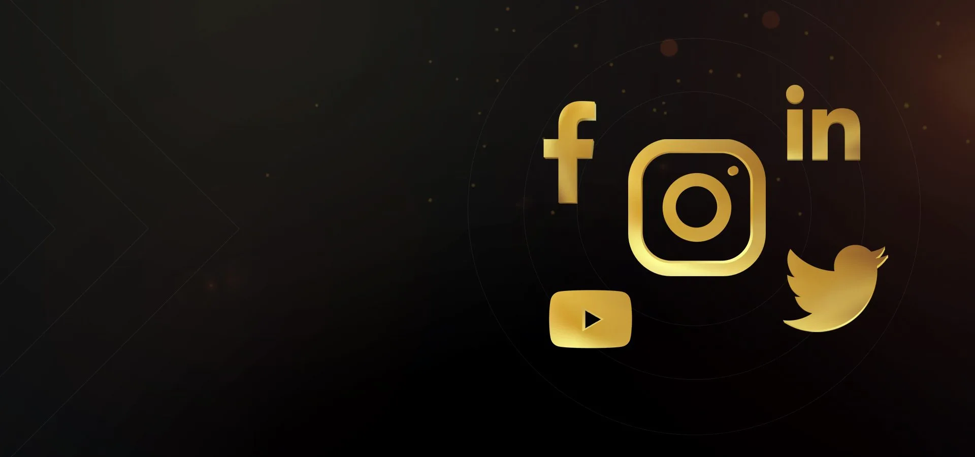 Social media creative work shown across phone screens