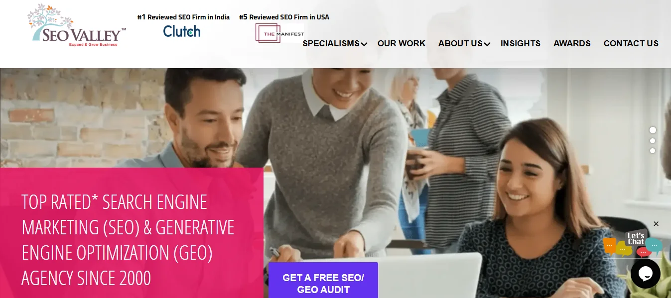 Top 10 Best GEO & AIO Agencies in India for AI Search Optimization in 2026 - 8. SEOValley Solutions