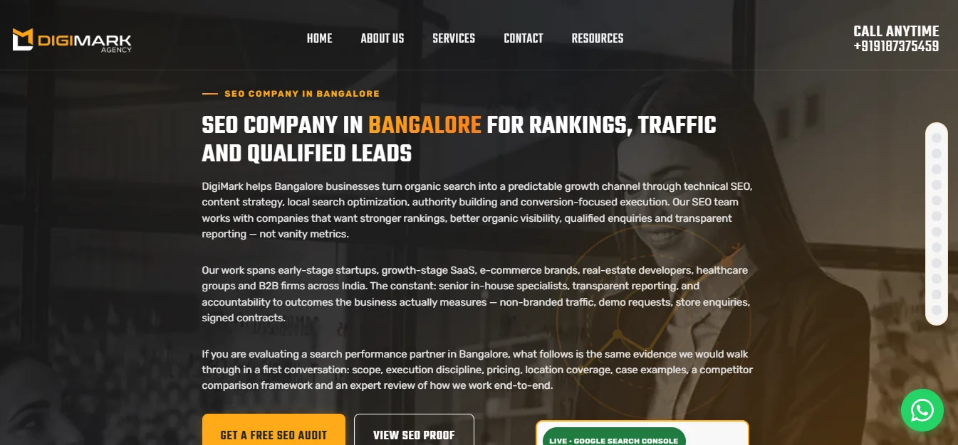 Top 10 Best GEO and AIO Agencies in Bangalore to Boost AI Visibility - 7. DigiMark Agency