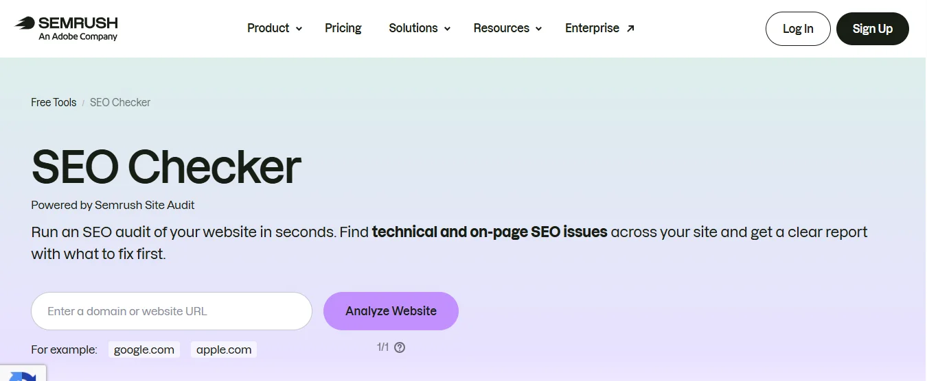 Semrush Site Audit