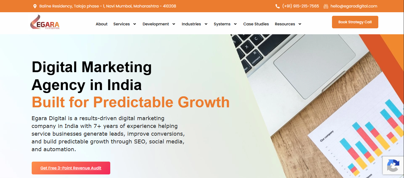 Top 10 Best SEO Companies in Navi Mumbai in 2026 - 9. Egara Digital Media