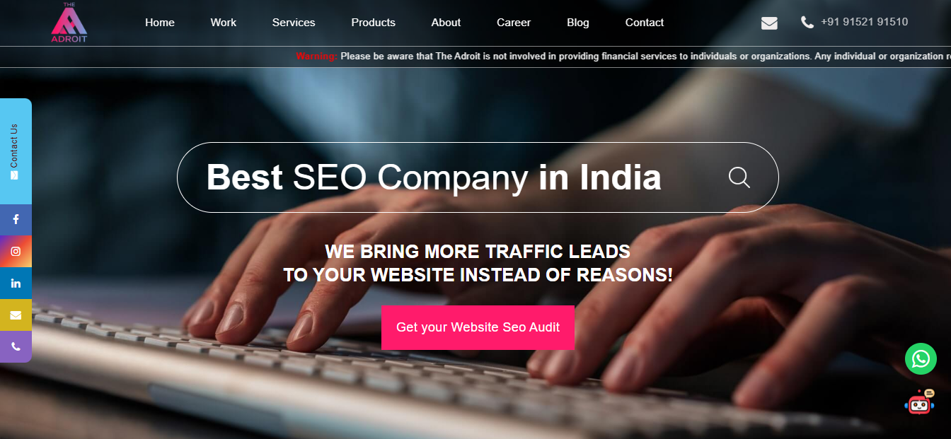 Top 10 Best GEO & AIO Agencies in India for AI Search Optimization in 2026 - 1. The Adroit