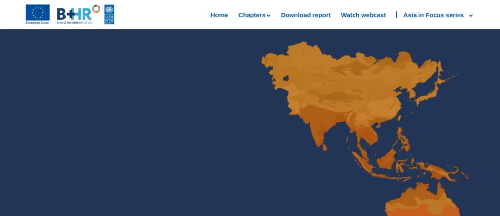 Climate Change Asia website screenshot