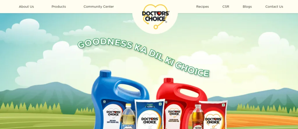 Doctors Choice Oil website screenshot