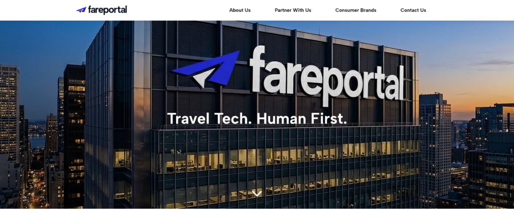 Fareportal website screenshot