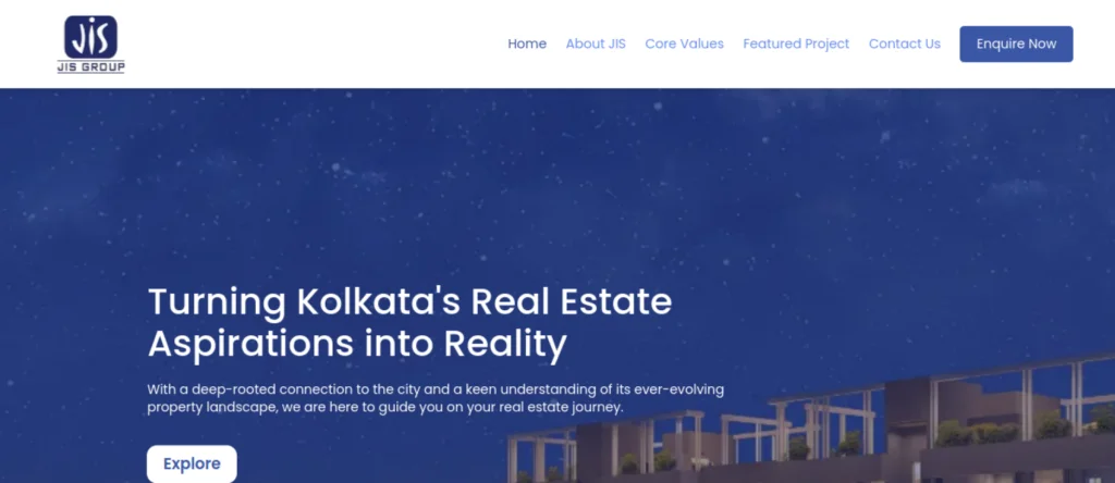 JI Housing website screenshot