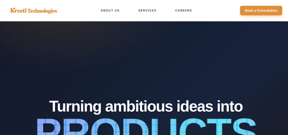 Kreeti Technologies website