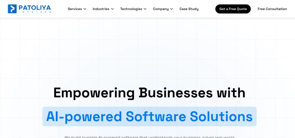 Patoliya Infotech website