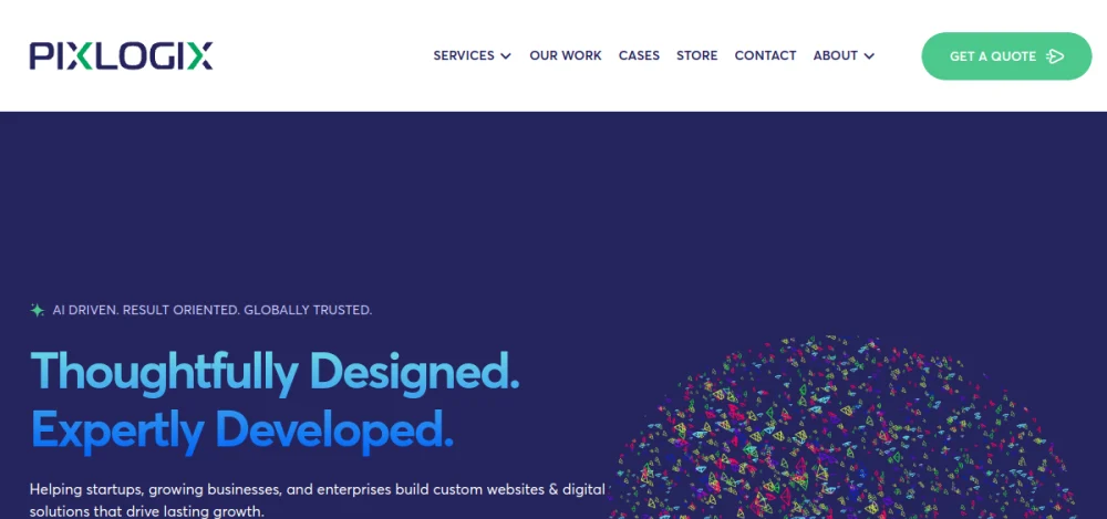 Pixlogix Infotech website